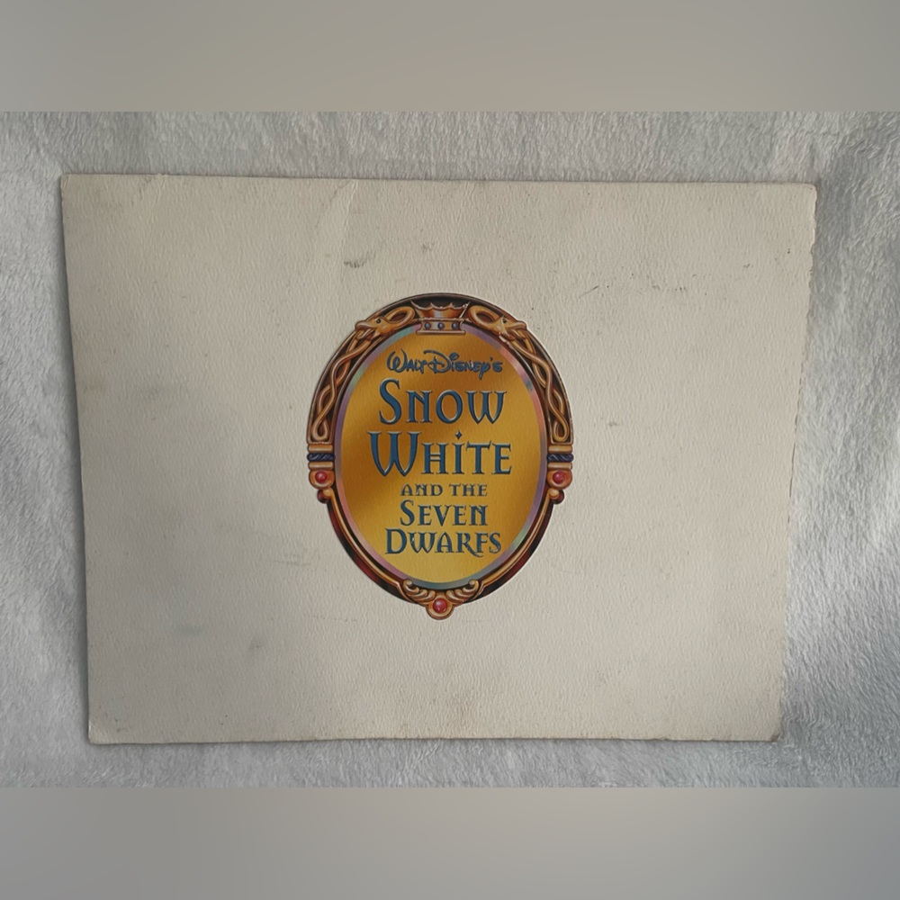 DISNEY SNOW WHITE LITHOGRAPH PORTFOLIO 2001